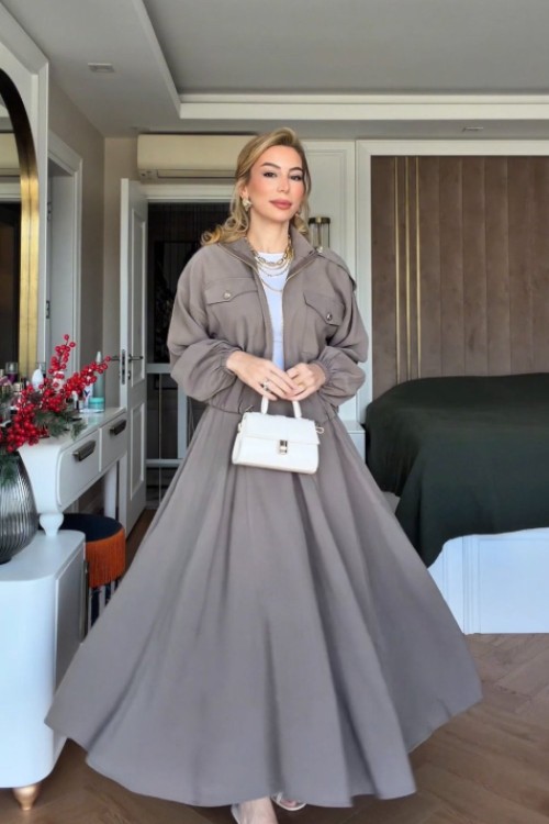 Sümeyra Etekli Takım  Vizon