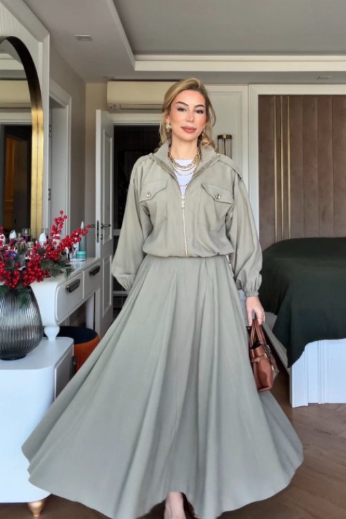 Sümeyra Etekli Takım  Çağla Yeşili