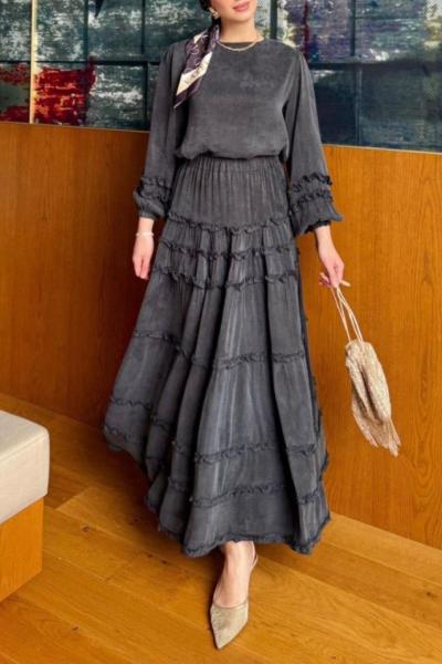 Sümeyye Etekli Takım Siyah