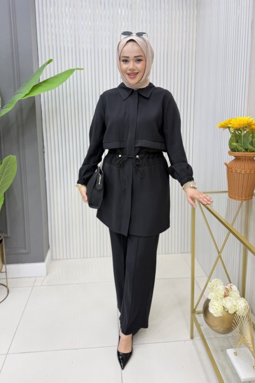 Ülkü Tunik Takım Siyah