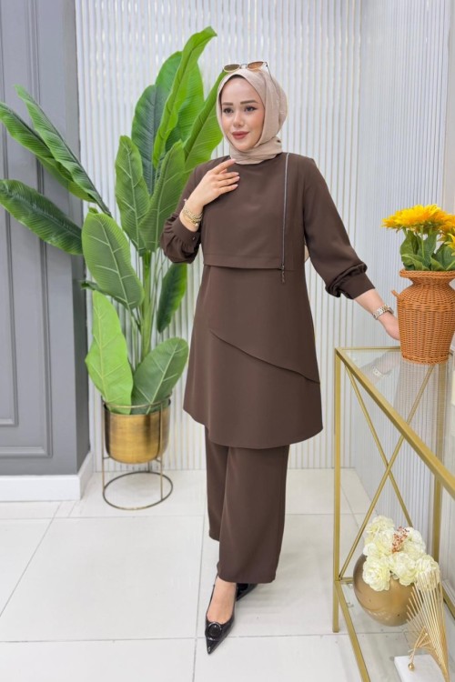 Vildan Takım Kahverengi