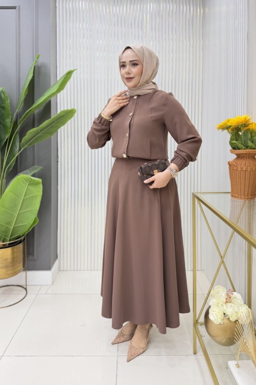 Yasemin  Etekli Takım  Vizon