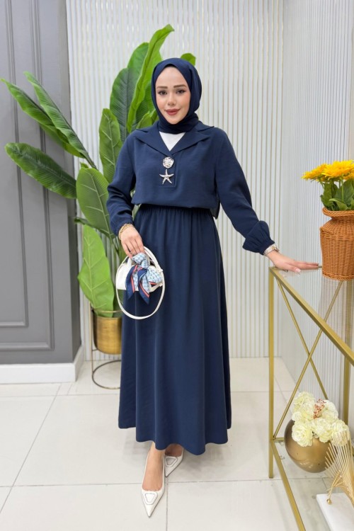 Yıldız Etekli Takım Lacivert