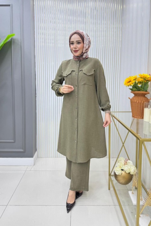 Zamira Tunik Takım Haki