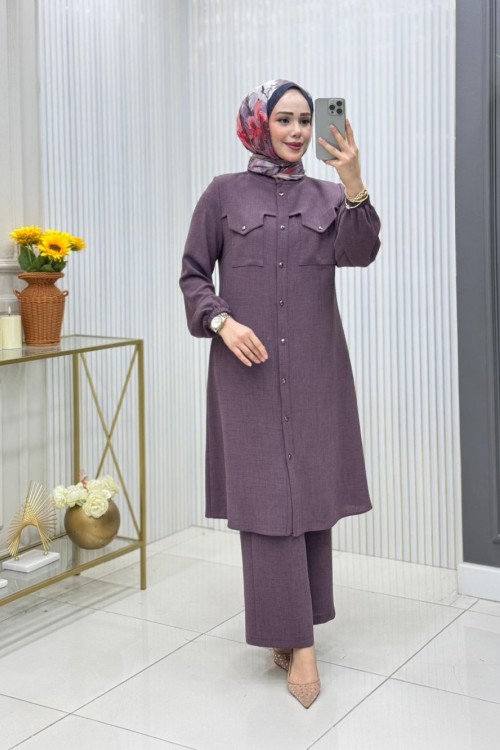 Zamira Tunik Takım Lila