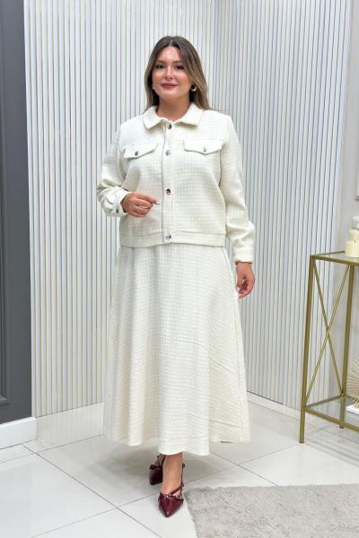 Zerafet Etekli Takım  Krem