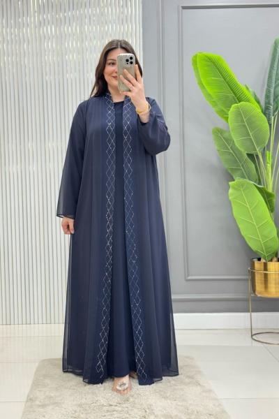 Zümra Elbise Lacivert