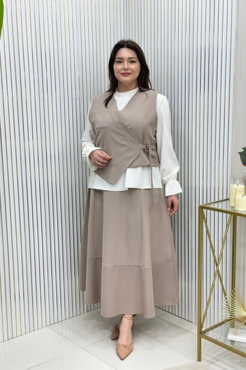 Şeyma Etekli Takım Vizon