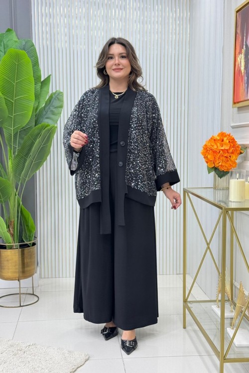 Viola Şık Takım Siyah