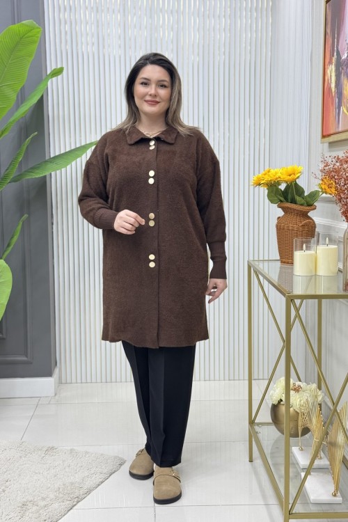 Pelin Hırka Kahverengi