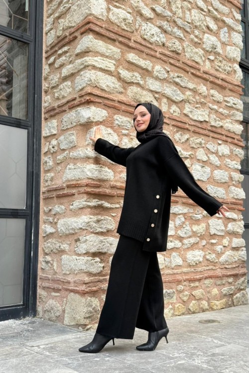 Ezgi Triko Takım Siyah
