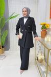 Ayşin Pantolonlu Takım Siyah