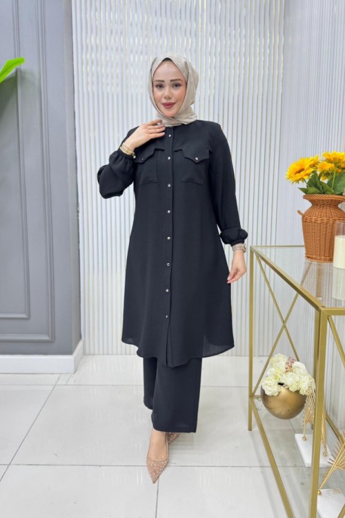 Zamira Tunik Takım Siyah
