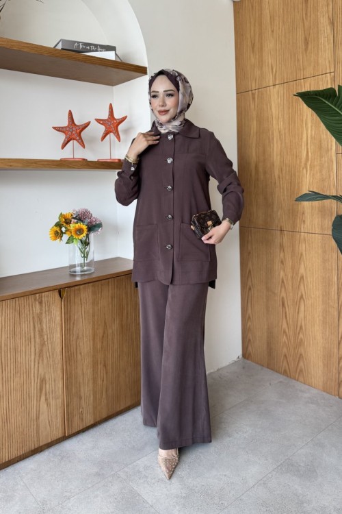 Aysima  Takım Kahverengi