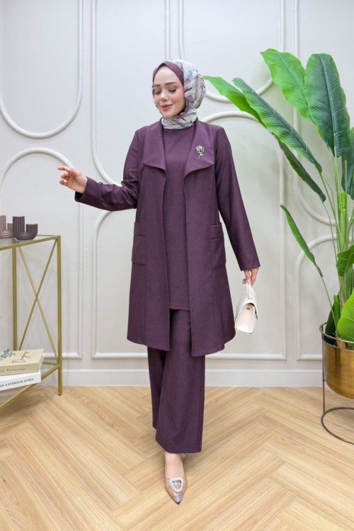 Melike Üçlü Takım Mürdüm