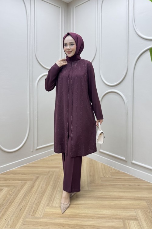 Zerda Tunik Takım Bordo