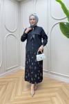 Şule Etekli Takım Siyah