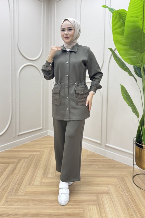 Duygu Pantolonlu Takım Haki